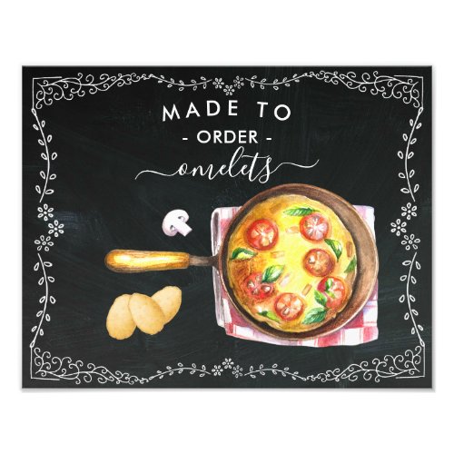 Made to Order Omelets Chalkboard Sign