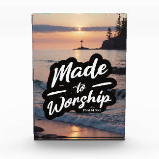 Made to Worship Psalm 95:1 Photo Block