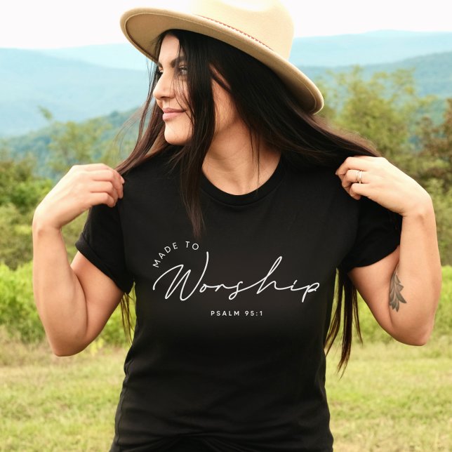 Made to Worship Scripture Bible Verse T-Shirt (Creator Uploaded)