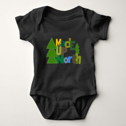 Made UpNorth Up North Girls T_shirt Dress Baby Bodysuit