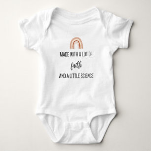 Made With A lot of Faith And A Little Science Baby Bodysuit