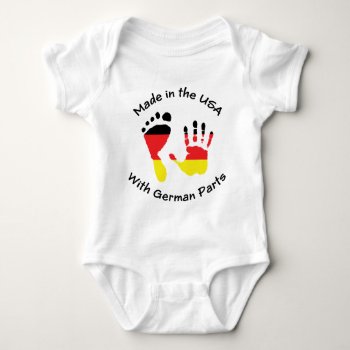 Made With German Parts T-shirt Baby Bodysuit by Oktoberfest_TShirts at Zazzle
