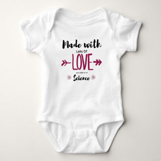 Made With Lots of Love & A Little Science IVF Baby Bodysuit