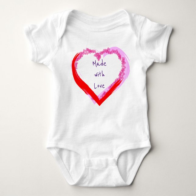 Made with Love Baby Bodysuit (Front)