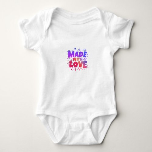 made with love baby bodysuit