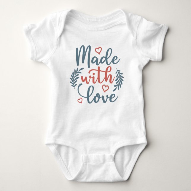 Made With Love Baby Bodysuit (Front)