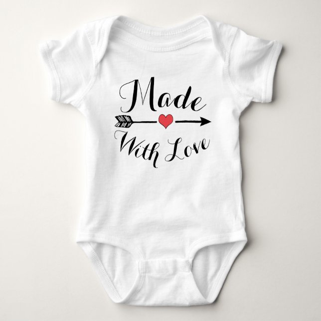 Made with Love Baby Romper (Front)