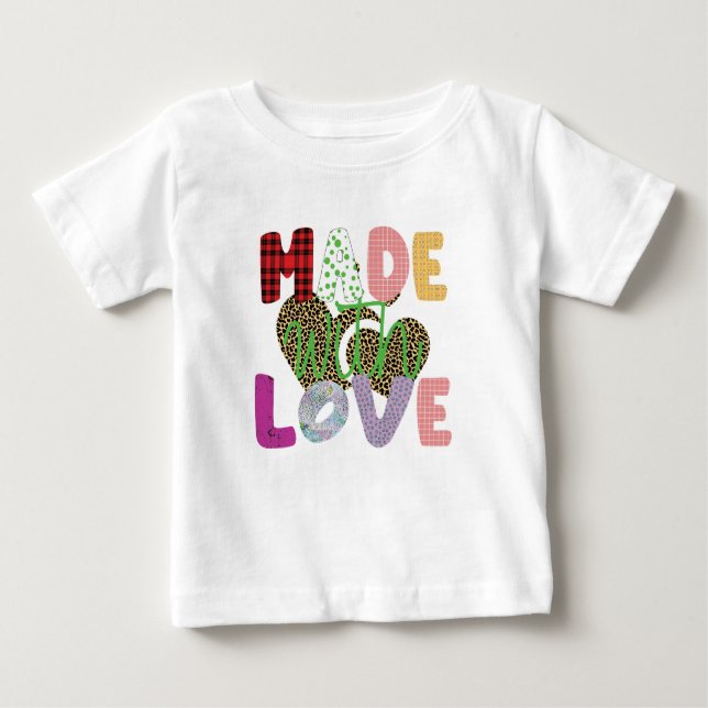 Made With Love Baby T-Shirt (Front)