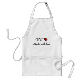Made with love baking and cooking apron for women