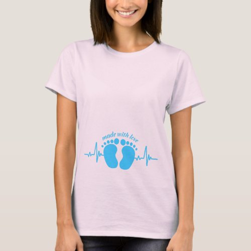 Made With Love blue T_Shirt