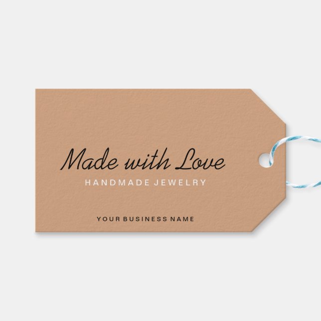 Made with Love Business Tag (Front (Horizontal))