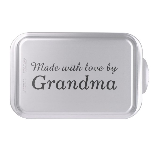 "Made with love by Grandma" Cake Pan (Front)