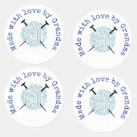 Made with Love by Grandma Knitting Custom Labels