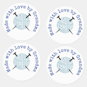 Made with Love by Grandma Knitting Custom Labels