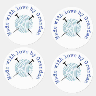 Made with Love by Grandma Knitting Custom Labels