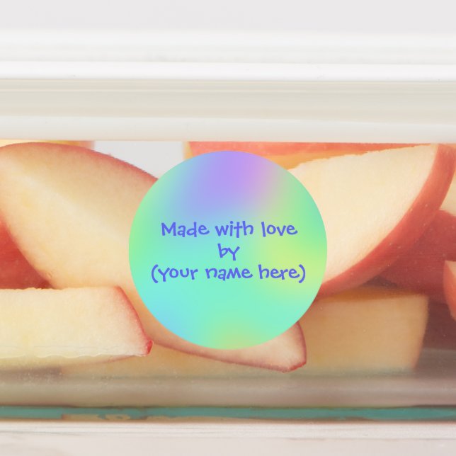 Made With Love By Personalized Labels (Affixed)