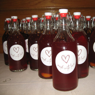 Made with Love - Circle Sticker for Favors