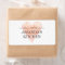 Made with love coral heart homemade food labels