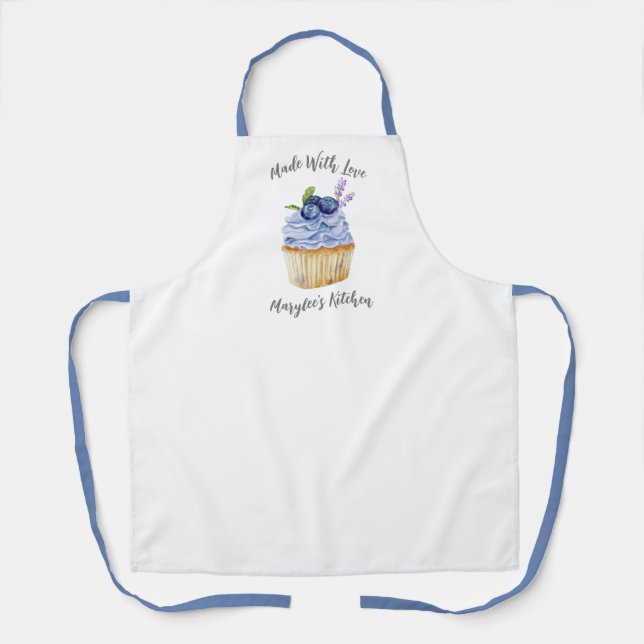 Made With Love Cupcake Bakery Chef Apron (Front)