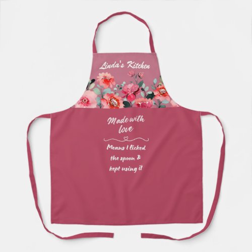 Made With Love Customizable  Apron
