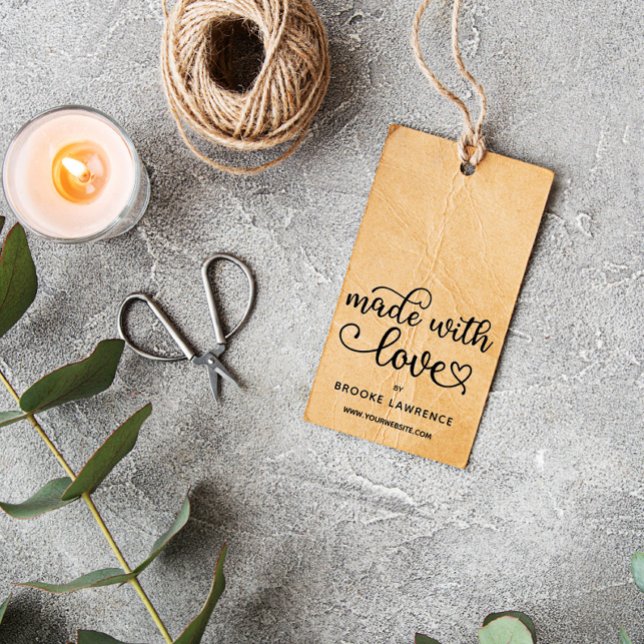 Made with Love Cute Heart Script Rubber Stamp (Creator Uploaded)