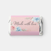 Made With Love Floral Chocolate Bar Wrapper