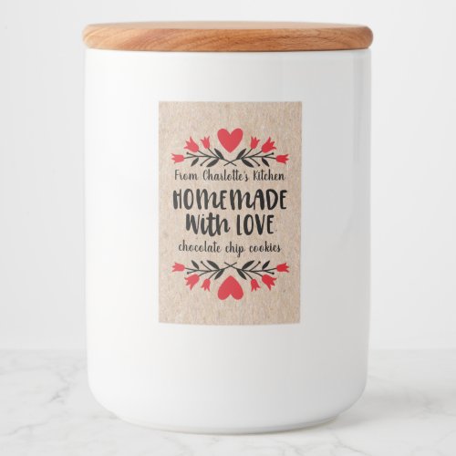 Made with Love Food and Beverage Label Set