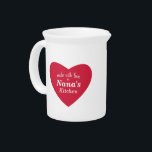 Made with Love Food Label Pitcher<br><div class="desc">Families make food with love, use these to label the food gifts you give to others. The make a great gifts for your grandma, mom, aunt or anyone who loves to cook! Great for labeling homemade jams, baked goods, potlucks and other food gifts. Customize it for yourself or your favorite...</div>