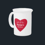 Made with Love Food Label Pitcher<br><div class="desc">Families make food with love, use these to label the food gifts you give to others. The make a great gifts for your grandma, mom, aunt or anyone who loves to cook! Great for labeling homemade jams, baked goods, potlucks and other food gifts. Customize it for yourself or your favorite...</div>
