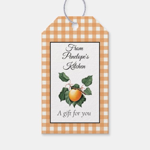 Made With Love From Your Kitchen Apricot Jam Gift Tags