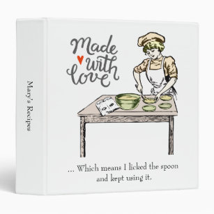 Personalized Made with Love Recipe Cards