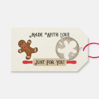 Made With Love Gift Tags Rolling Pin