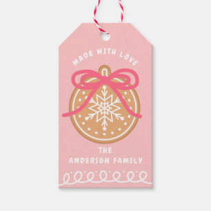 Made with Love Gingerbread Cookie Gift Tags
