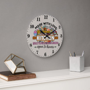 made with love Grandma's kitchen Large Clock