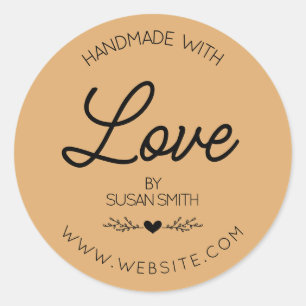 Made with Love Handmade Classic Round Sticker