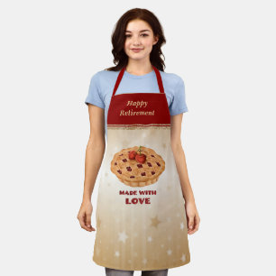 Made with Love, Happy Retirement TEMPLATE Apron