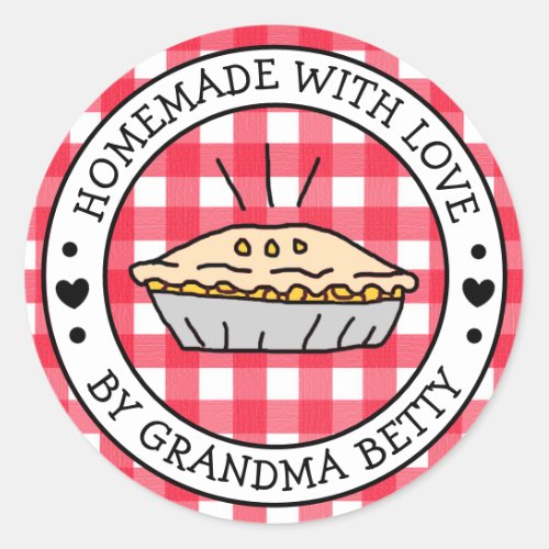 Made with Love Homemade Apple Pie Gift Labels