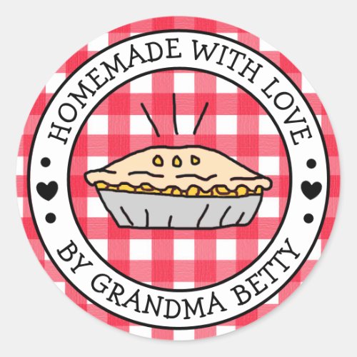 Made with Love Homemade Apple Pie Gift Labels