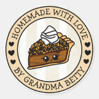 Made with Love, Homemade Pecan Pie Gift Labels
