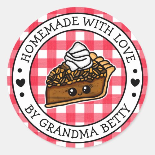 Made with Love Homemade Pecan Pie Gift Labels