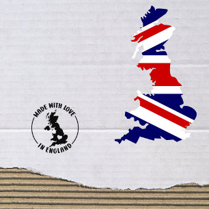 Made With Love in England Rubber Stamp