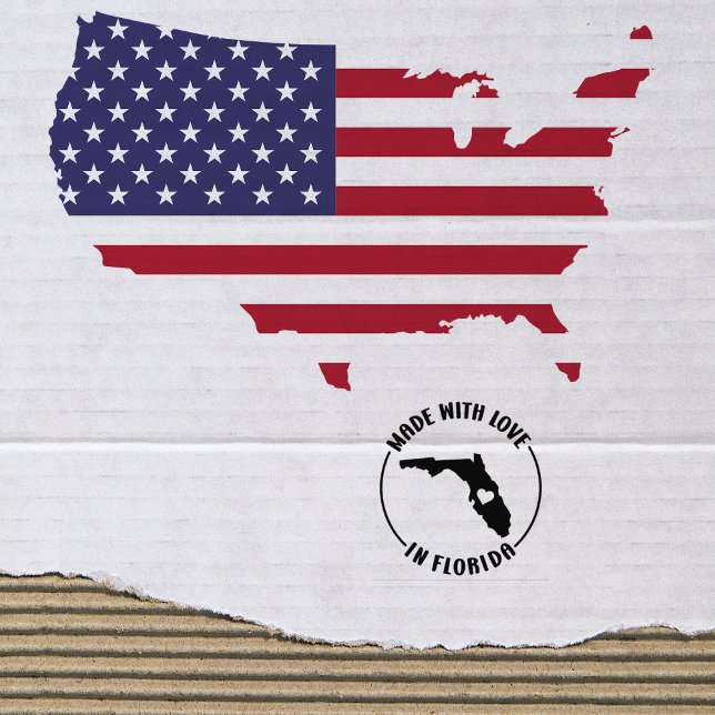 Made With Love in Florida, Small Business,    Rubber Stamp (Creator Uploaded)