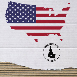 Made With Love in Idaho, Small Business, Rubber Stamp