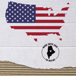 Made With Love in Maine, Small Business, Rubber Stamp