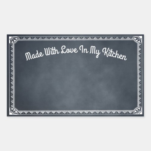 Made With Love In My Kitchen Blackboard Sticker