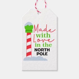Made with Love in the North Pole Gift Tags