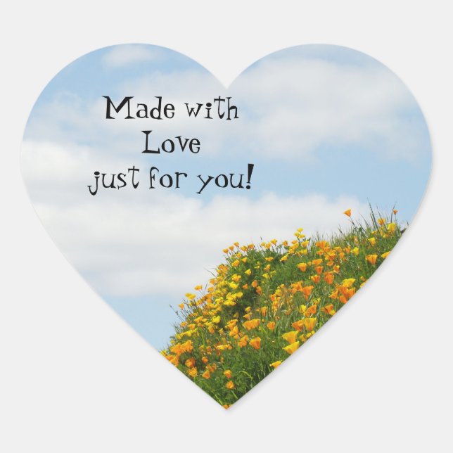 Made with Love just for you! stickers Blue Skies (Front)