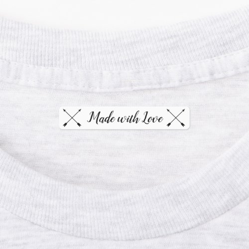 Made with Love kids Clothing Labels arrows Labels