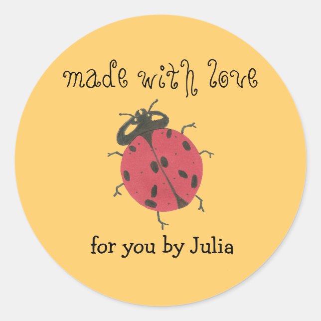 "Made With Love" label (Front)