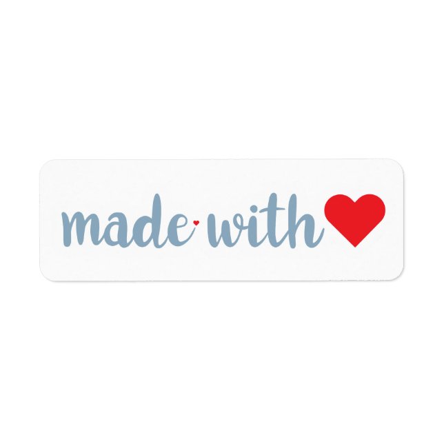 Made with Love Label (Front)